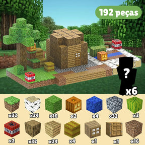 Brinquedo Blocos Magnéticos Minecraft de Construção